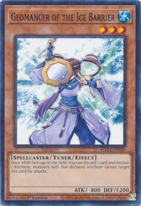 Geomancer of the Ice Barrier (Duel Terminal) HAC1-EN036 card from Hidden Arsenal: Chapter 1
