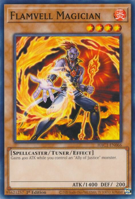 Flamvell Magician HAC1-EN066 card from Hidden Arsenal: Chapter 1