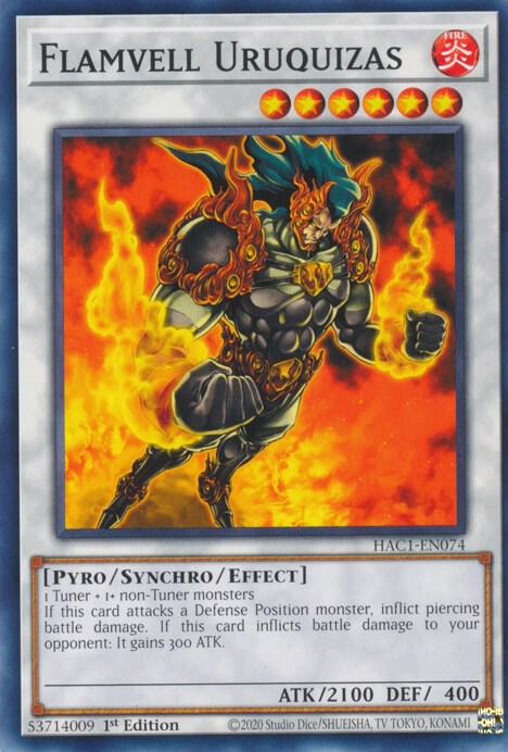 Flamvell Uruquizas HAC1-EN074 card from Hidden Arsenal: Chapter 1