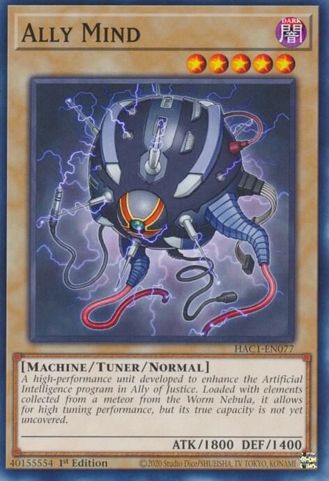 Ally Mind HAC1-EN077 card from Hidden Arsenal: Chapter 1