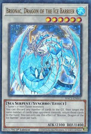 Brionac, Dragon of the Ice Barrier (Duel Terminal) HAC1-EN051 card from Hidden Arsenal: Chapter 1