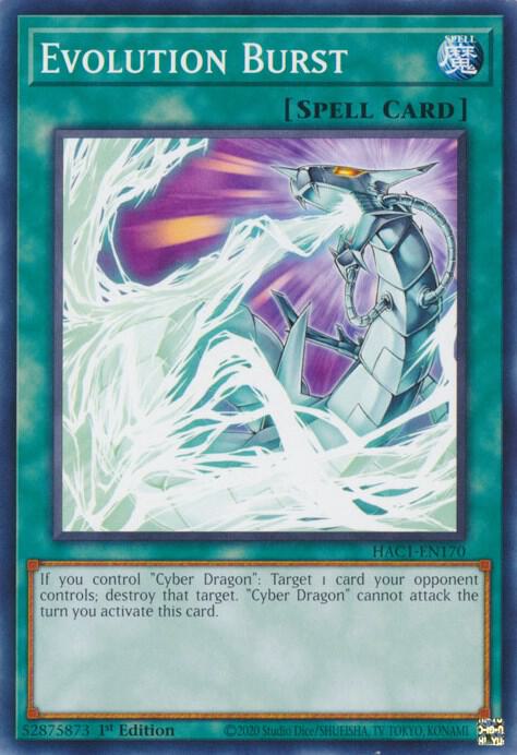 Evolution Burst HAC1-EN170 card from Hidden Arsenal: Chapter 1