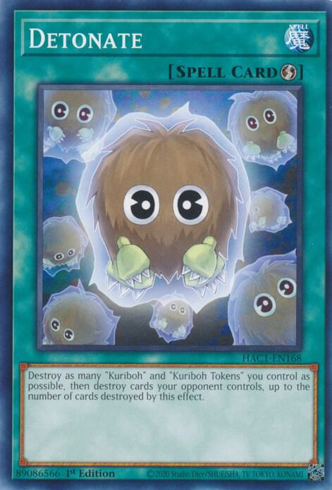 Detonate HAC1-EN168 card from Hidden Arsenal: Chapter 1