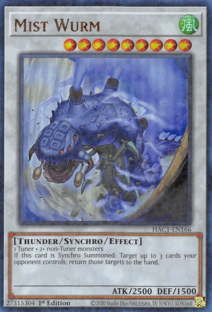 Mist Wurm (Duel Terminal) HAC1-EN166 card from Hidden Arsenal: Chapter 1