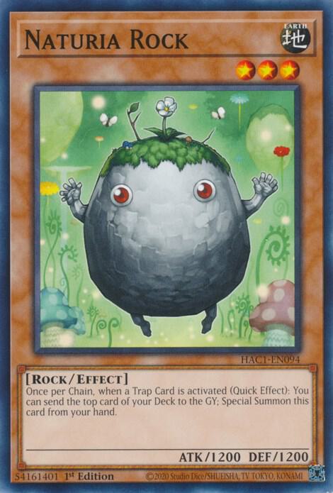 Naturia Rock HAC1-EN094 card from Hidden Arsenal: Chapter 1
