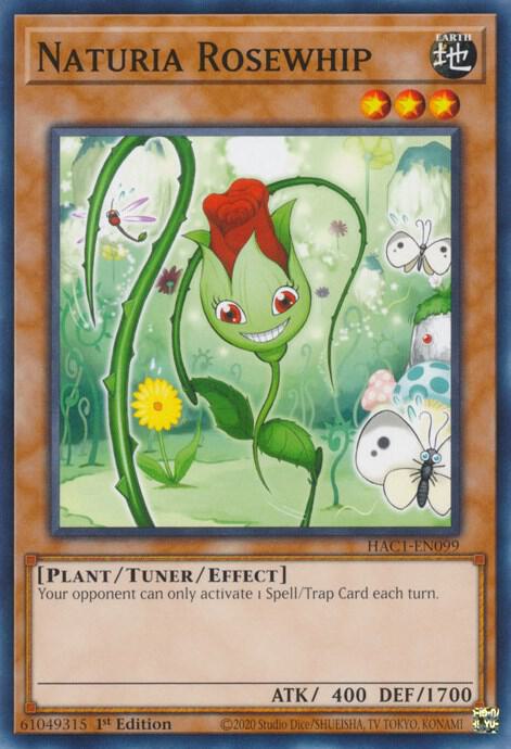 Naturia Rosewhip HAC1-EN099 card from Hidden Arsenal: Chapter 1
