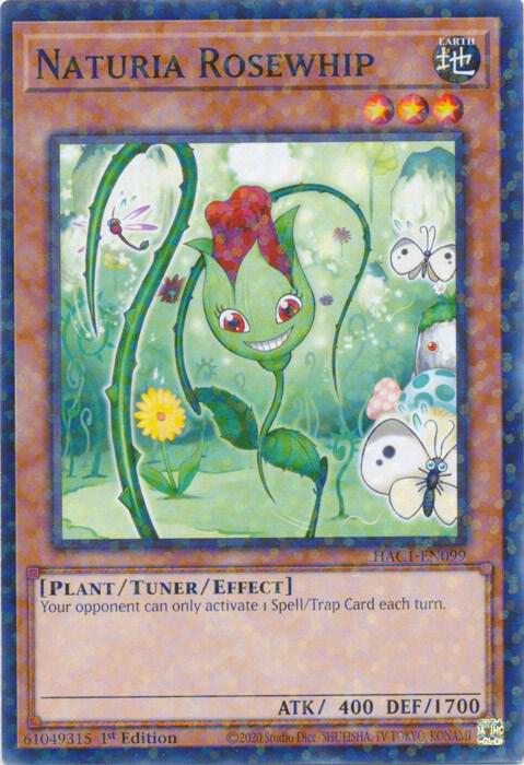 Naturia Rosewhip (Duel Terminal) HAC1-EN099 card from Hidden Arsenal: Chapter 1