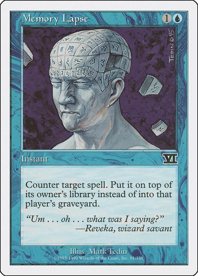 Memory Lapse 81 card from Classic Sixth Edition