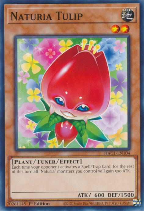 Naturia Tulip HAC1-EN104 card from Hidden Arsenal: Chapter 1