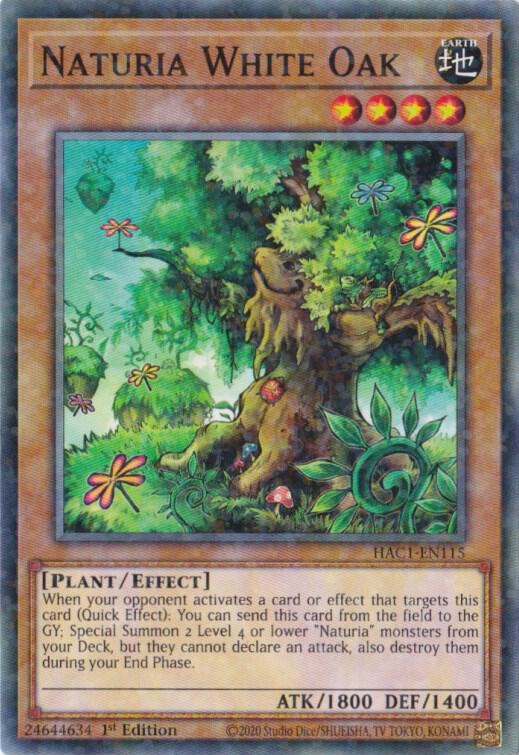 Naturia White Oak (Duel Terminal) HAC1-EN115 card from Hidden Arsenal: Chapter 1