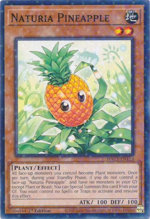 Naturia Pineapple (Duel Terminal) HAC1-EN118 card from Hidden Arsenal: Chapter 1