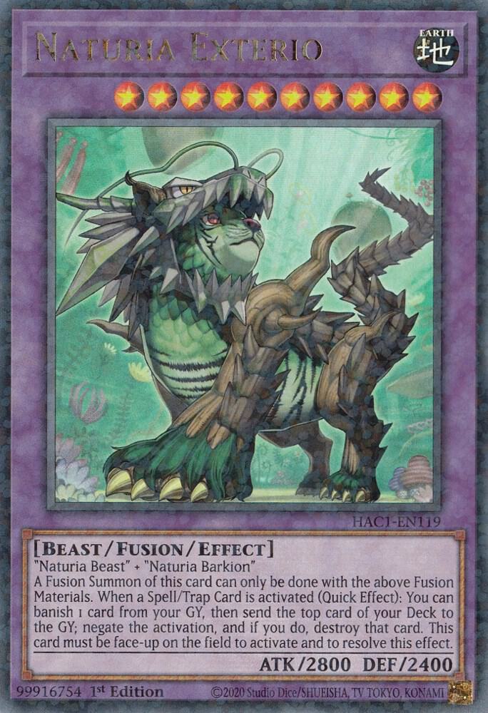 Naturia Exterio (Duel Terminal) HAC1-EN119 card from Hidden Arsenal: Chapter 1