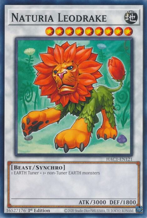 Naturia Leodrake HAC1-EN121 card from Hidden Arsenal: Chapter 1