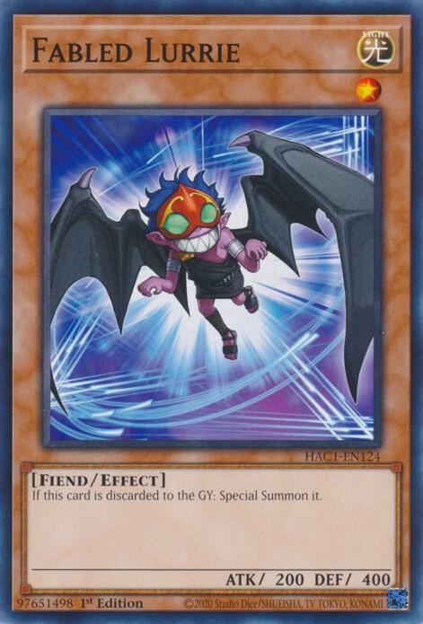 Fabled Lurrie HAC1-EN124 card from Hidden Arsenal: Chapter 1
