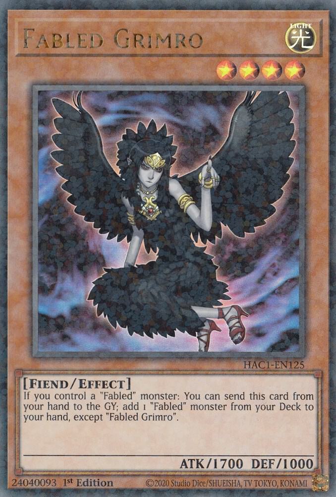 Fabled Grimro (Duel Terminal) HAC1-EN125 card from Hidden Arsenal: Chapter 1