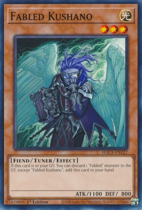 Fabled Kushano HAC1-EN127 card from Hidden Arsenal: Chapter 1