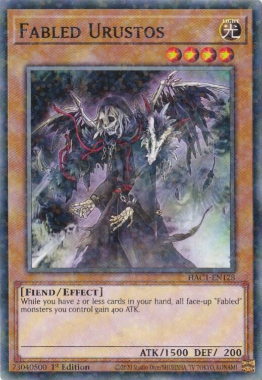 Fabled Urustos (Duel Terminal) HAC1-EN128 card from Hidden Arsenal: Chapter 1