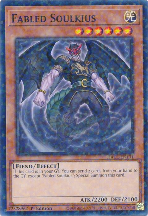 Fabled Soulkius (Duel Terminal) HAC1-EN131 card from Hidden Arsenal: Chapter 1