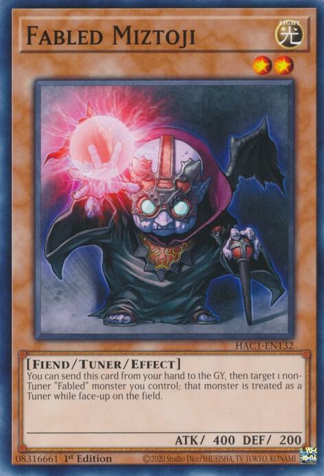Fabled Miztoji HAC1-EN132 card from Hidden Arsenal: Chapter 1