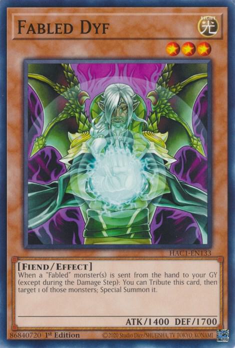 Fabled Dyf HAC1-EN133 card from Hidden Arsenal: Chapter 1