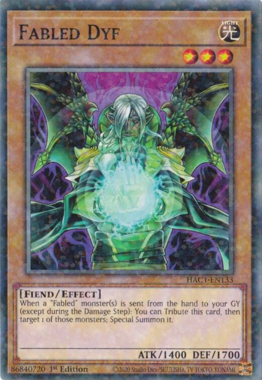 Fabled Dyf (Duel Terminal) HAC1-EN133 card from Hidden Arsenal: Chapter 1