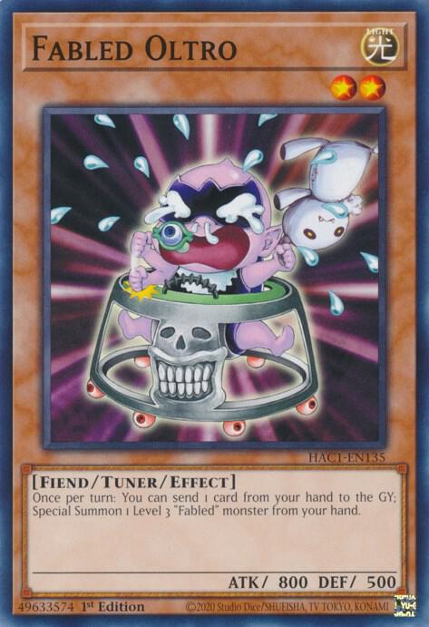 Fabled Oltro HAC1-EN135 card from Hidden Arsenal: Chapter 1