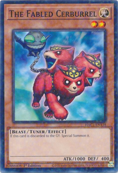 The Fabled Cerburrel (Duel Terminal) HAC1-EN138 card from Hidden Arsenal: Chapter 1