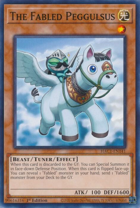 The Fabled Peggulsus HAC1-EN141 card from Hidden Arsenal: Chapter 1