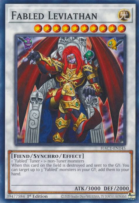 Fabled Leviathan HAC1-EN145 card from Hidden Arsenal: Chapter 1