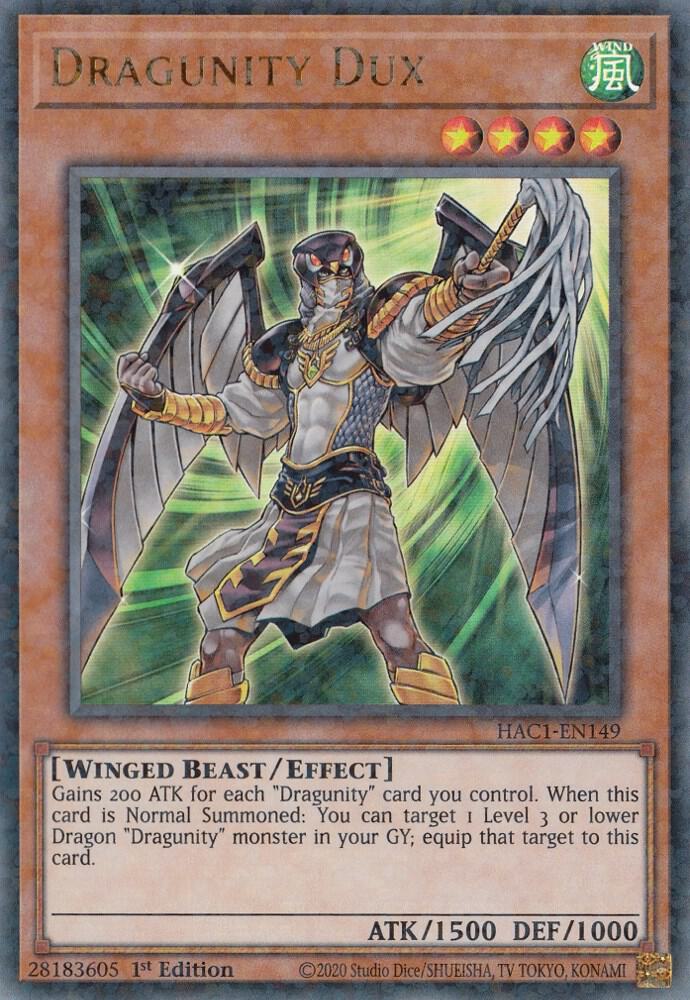 Dragunity Dux (Duel Terminal) HAC1-EN149 card from Hidden Arsenal: Chapter 1