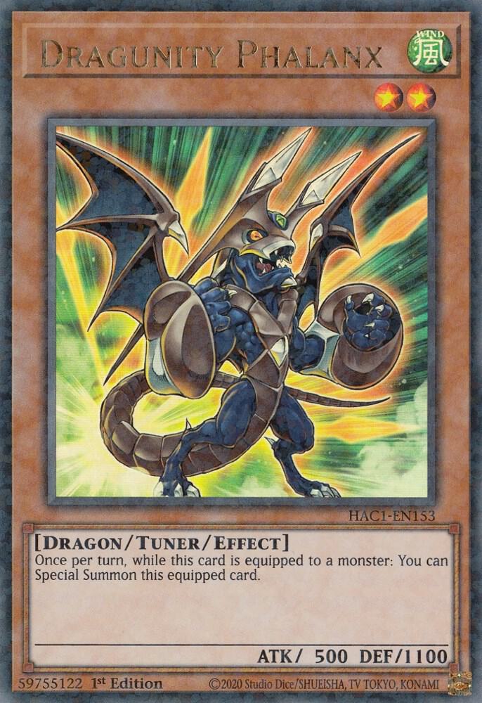 Dragunity Phalanx (Duel Terminal) HAC1-EN153 card from Hidden Arsenal: Chapter 1