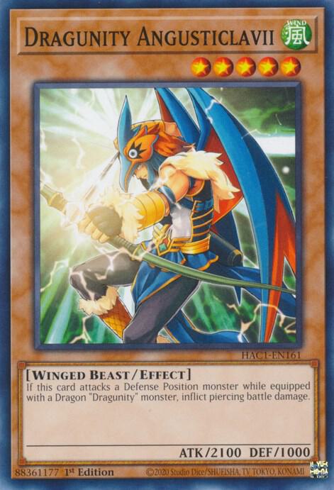 Dragunity Angusticlavii HAC1-EN161 card from Hidden Arsenal: Chapter 1