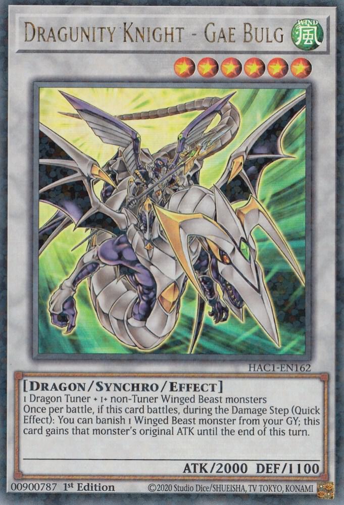 Dragunity Knight - Gae Bulg (Duel Terminal) HAC1-EN162 card from Hidden Arsenal: Chapter 1