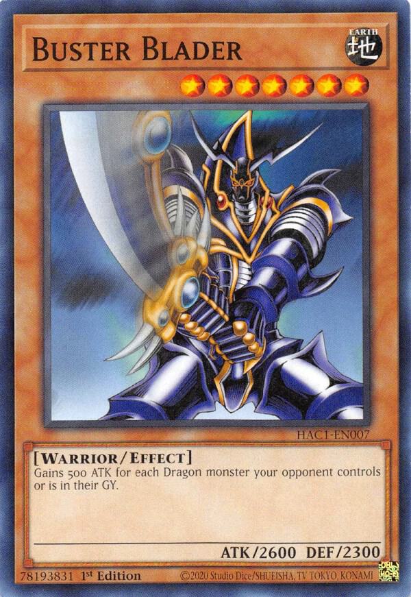 Buster Blader HAC1-EN007 card from Hidden Arsenal: Chapter 1