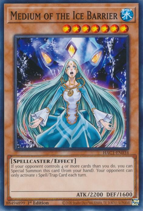 Medium of the Ice Barrier HAC1-EN034 card from Hidden Arsenal: Chapter 1