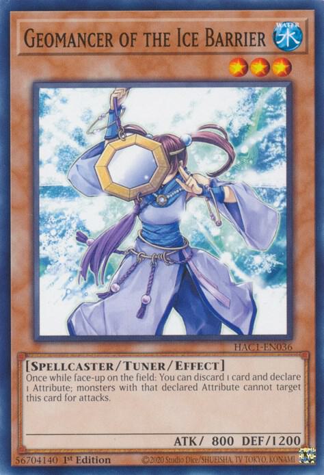 Geomancer of the Ice Barrier HAC1-EN036 card from Hidden Arsenal: Chapter 1