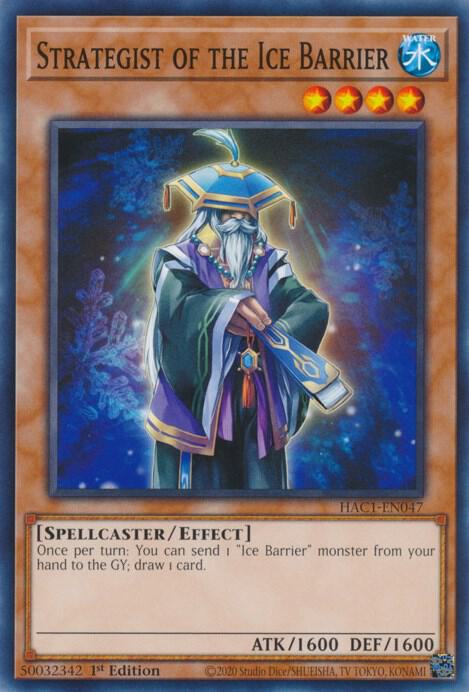 Strategist of the Ice Barrier HAC1-EN047 card from Hidden Arsenal: Chapter 1