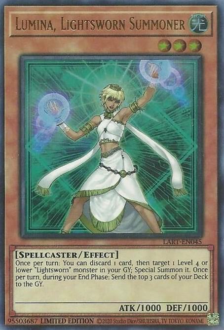 Lumina, Lightsworn Summoner LART-EN045 card from The Lost Art Promotion