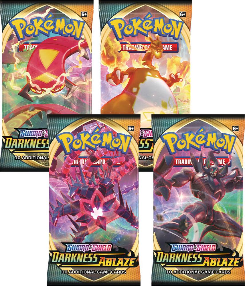 Darkness Ablaze Booster Pack Art Bundle [Set of 4] card from SWSH03: Darkness Ablaze