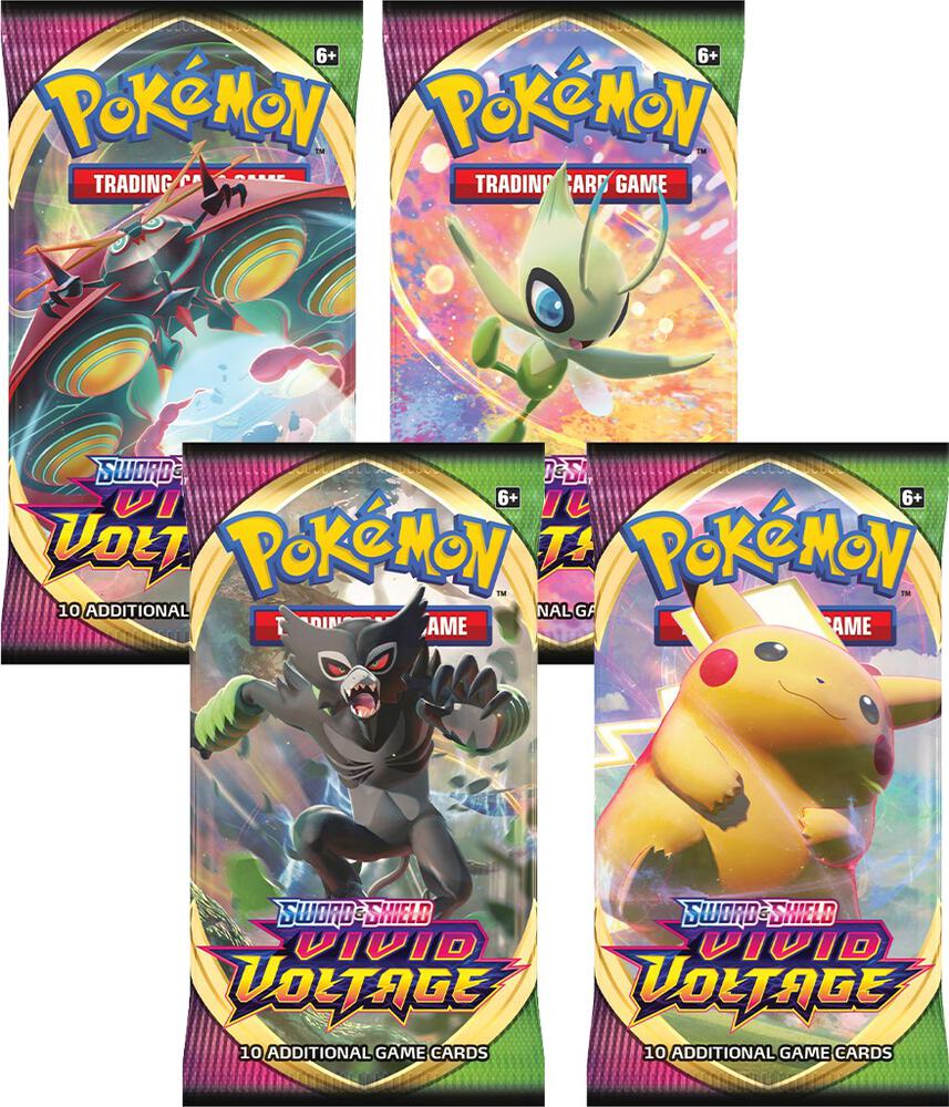 Vivid Voltage Booster Pack Art Bundle [Set of 4] card from SWSH04: Vivid Voltage