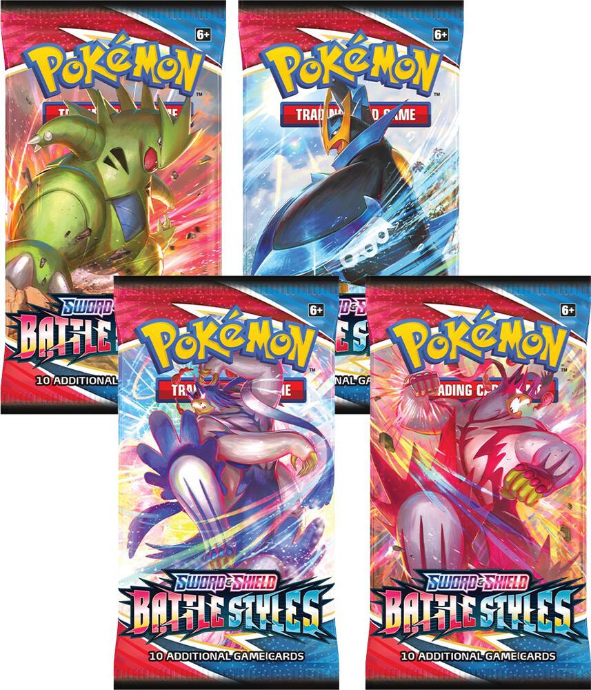 Battle Styles Booster Pack Art Bundle [Set of 4] card from SWSH05: Battle Styles