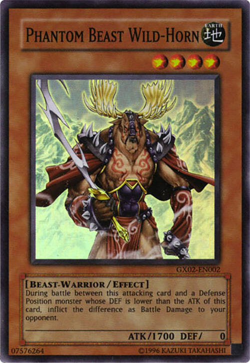 Phantom Beast Wild-Horn GX02-EN002 card from GX Tag Force Promo