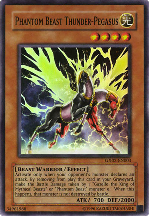 Phantom Beast Thunder-Pegasus GX02-EN003 card from GX Tag Force Promo