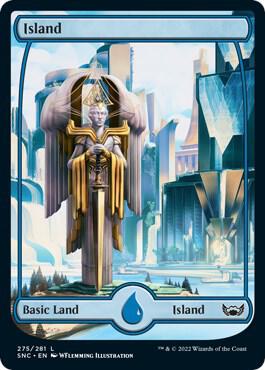 Island 275 card from Streets of New Capenna