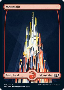 Mountain 279 card from Streets of New Capenna