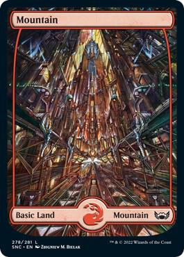 Mountain 278 card from Streets of New Capenna