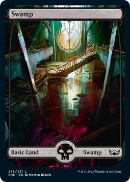 Swamp 276 card from Streets of New Capenna