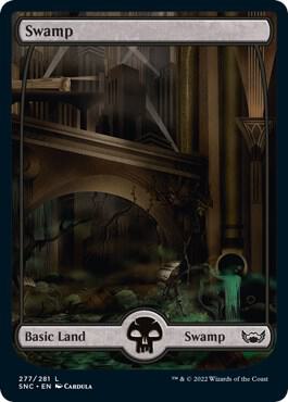 Swamp 277 card from Streets of New Capenna