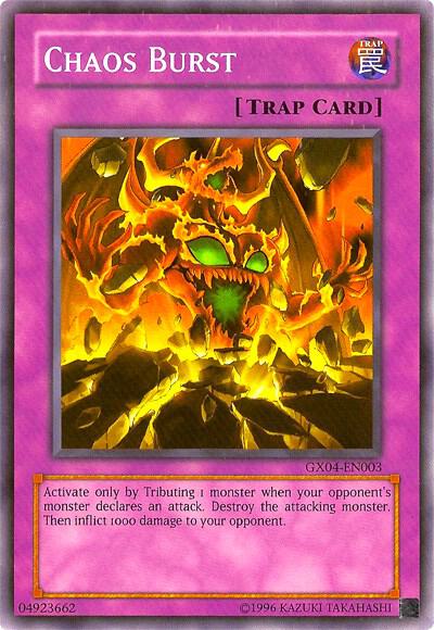 Chaos Burst (GX Tag Force 2) GX04-EN003 card from Yu-Gi-Oh! Video Game Promotional Cards