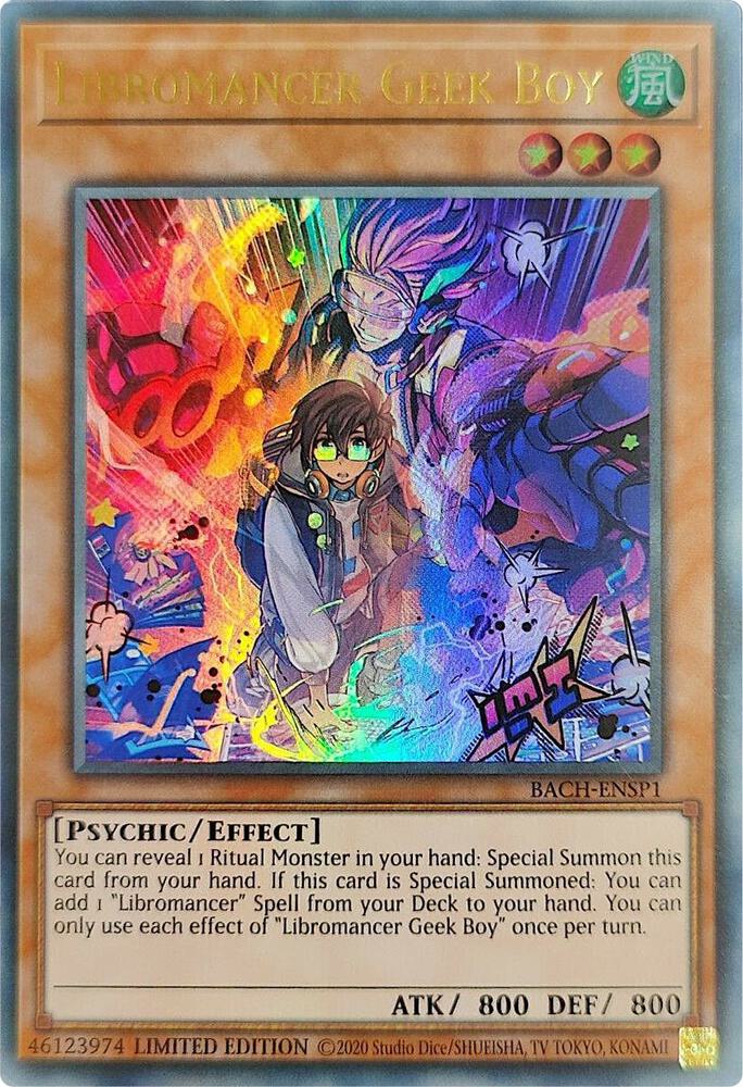Libromancer Geek Boy (Premier Edition) BACH-ENSP1 card from Battle of Chaos